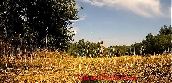  Transvestite exhibitionist in one field with Ulla Spicy